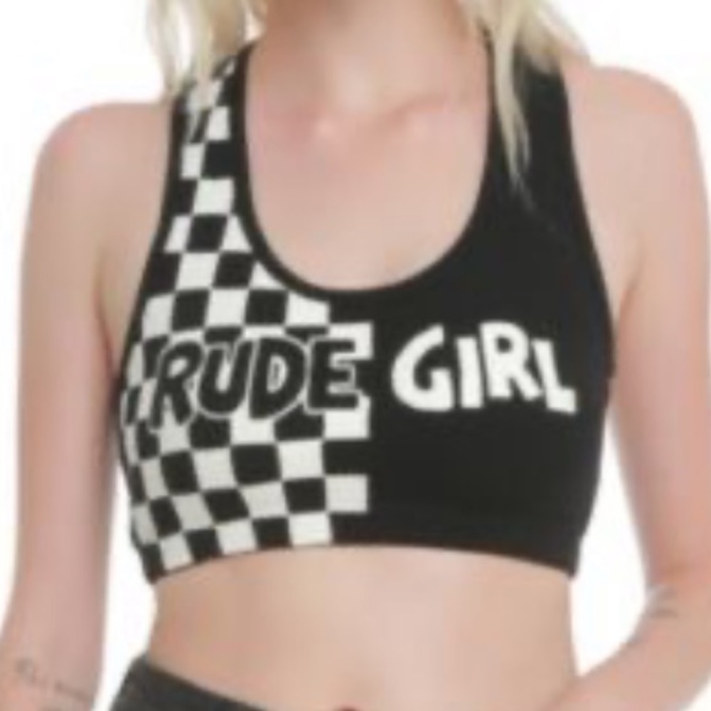 Hot Topic Rude Girl Sports Bra
